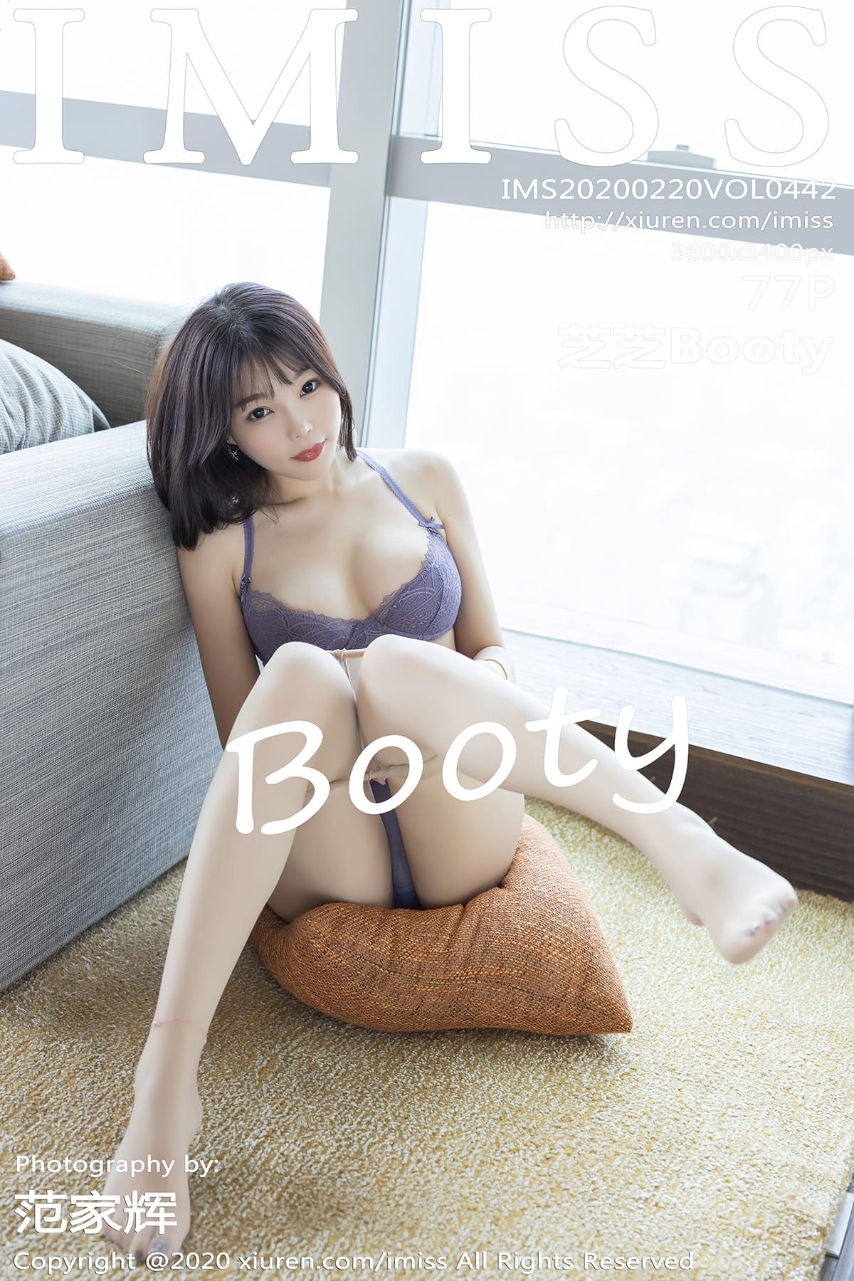 [IMiss爱蜜社] 2020.02.20 VOL.442 镂空内衣与朦胧丝袜 芝芝Booty