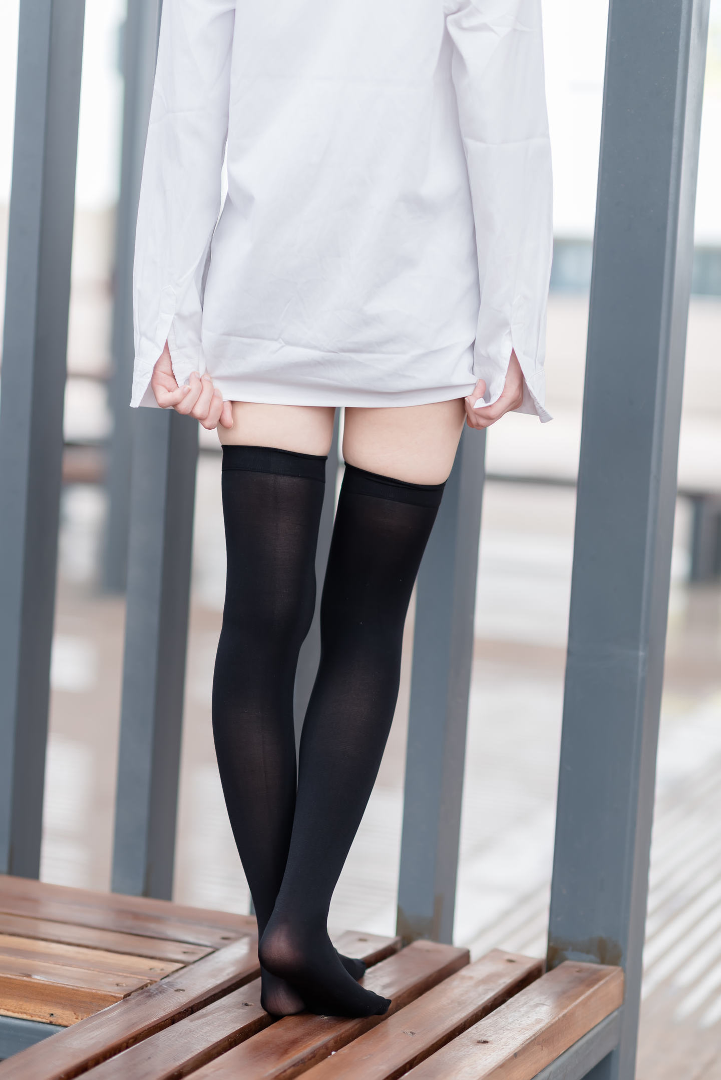 风之领域 NO.039 白衬衫黑丝美腿