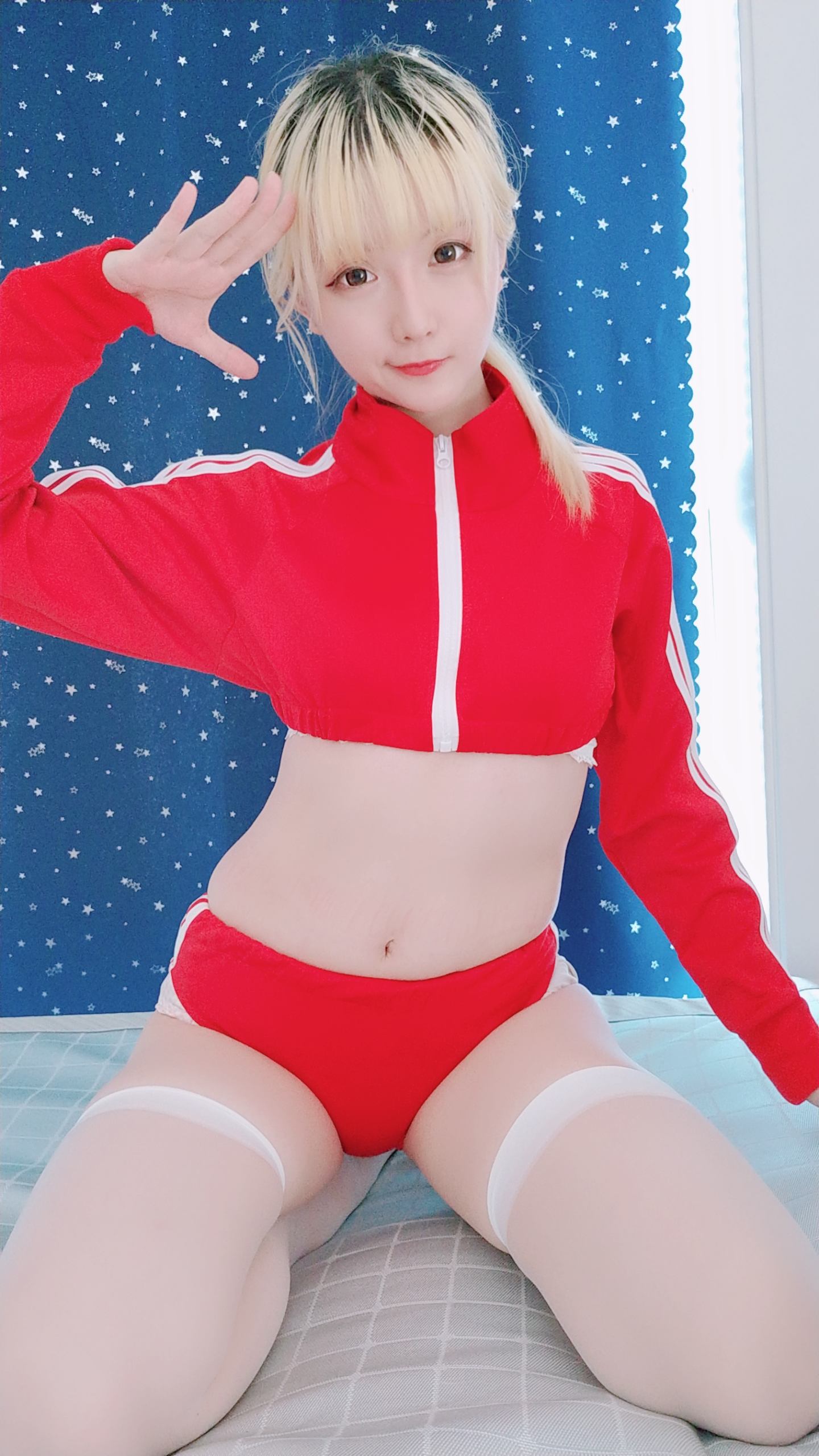 星之迟迟 NO.002 私人定制 6-21 红色体操服 60P3V