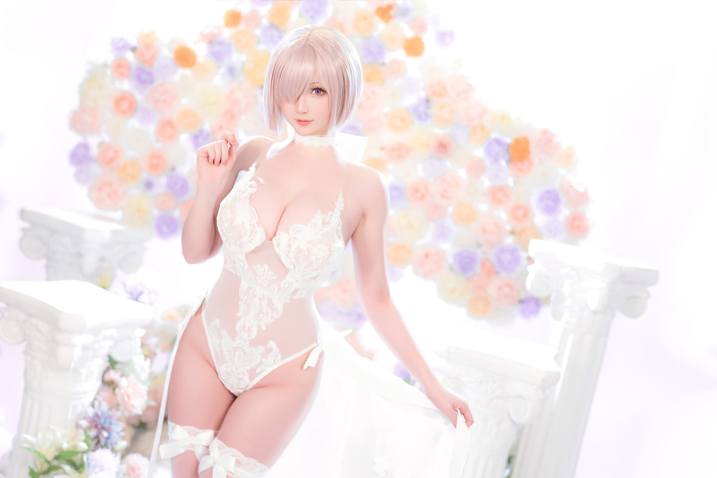 星之迟迟 NO.141 FGO-玛修同人婚纱 [78P1V]