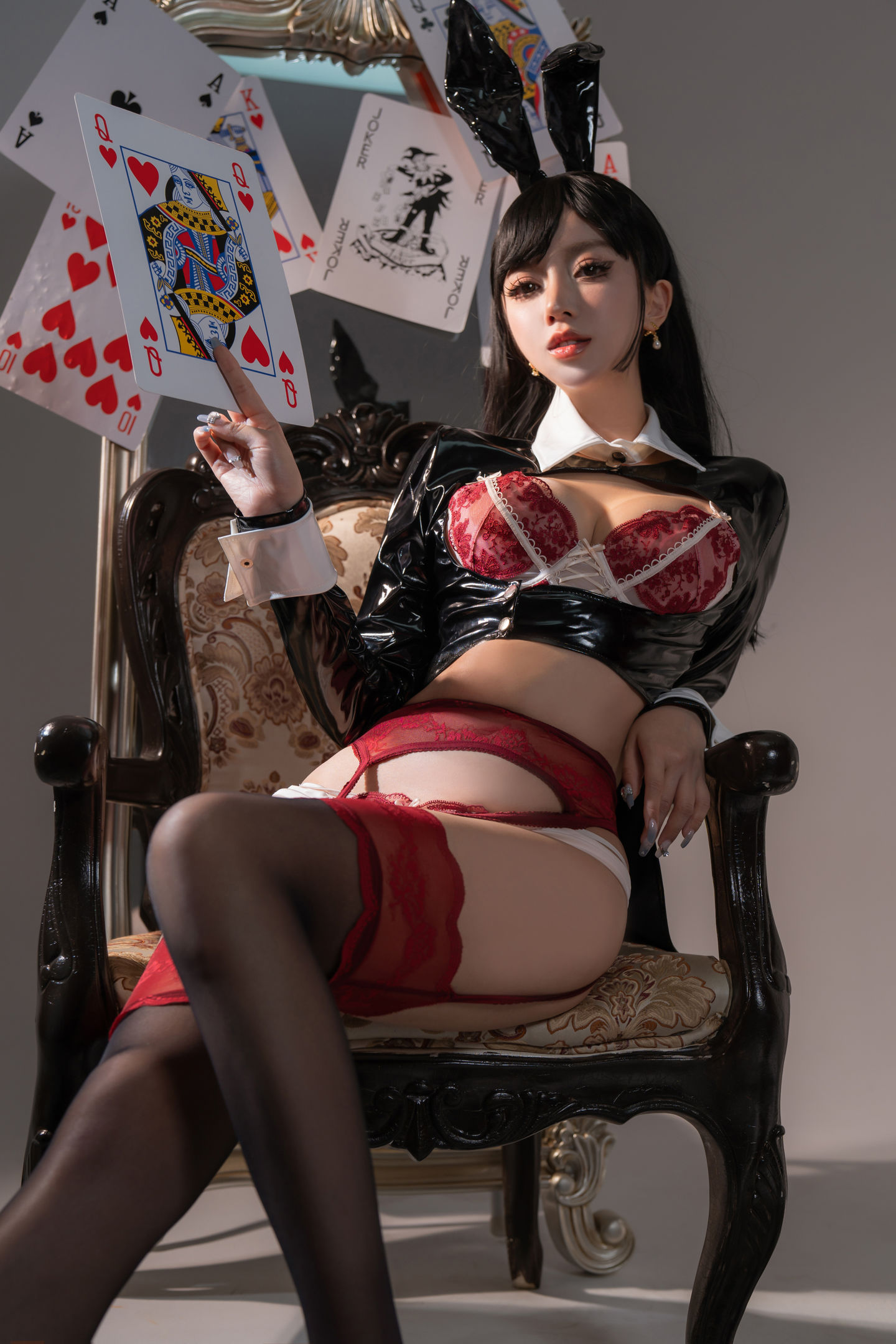 过期米线线喵 NO.144 生日贺图 兔女郎 [50P]