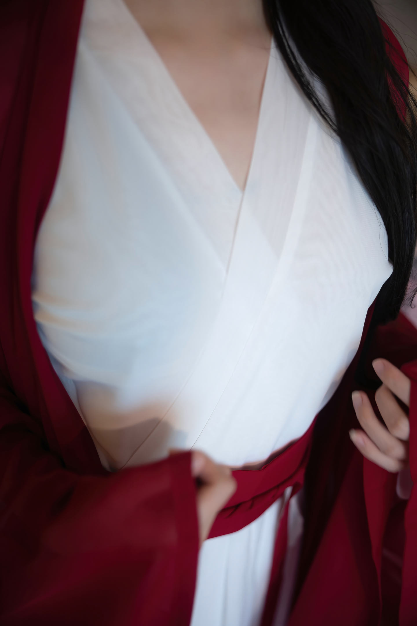 谢小蒽 NO.010 内购无水印 古风红袍笛子 [142P]