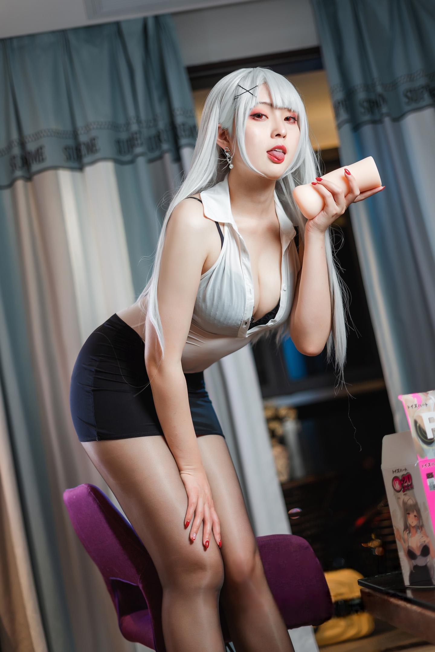 Natsuko夏夏子 – NO.45 OL灰机杯 1V