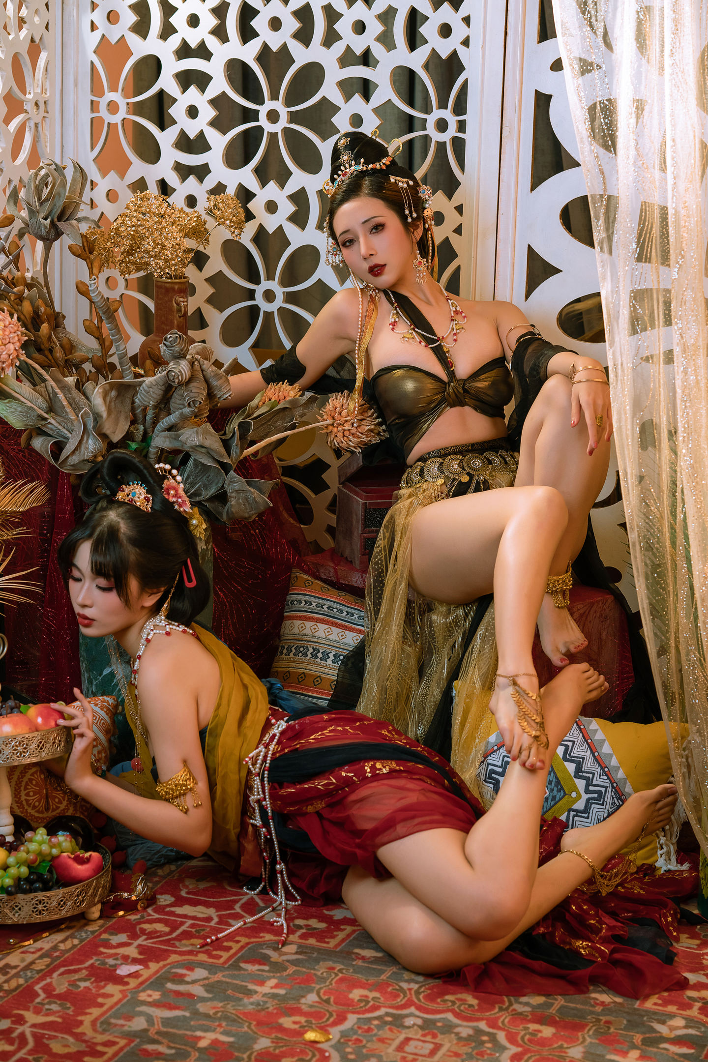 云溪溪 NO.090 奶桃桃&轩萧学姐 古风敦煌 1V