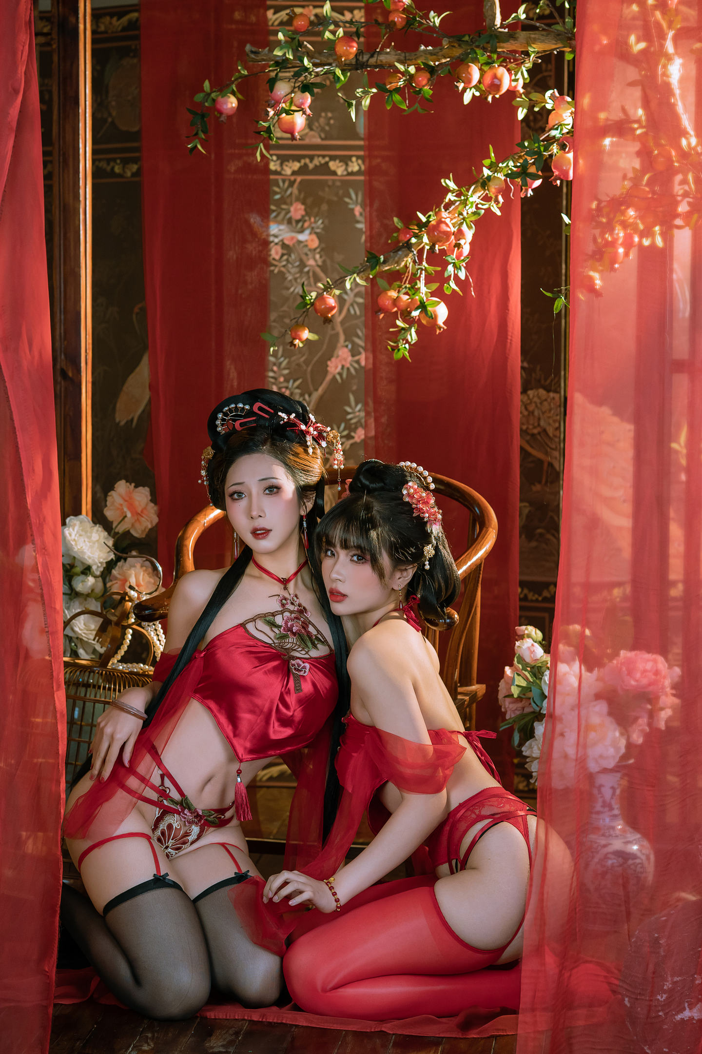 轩萧学姐 NO.057 奶桃桃&轩萧学姐 情趣肚兜 1V