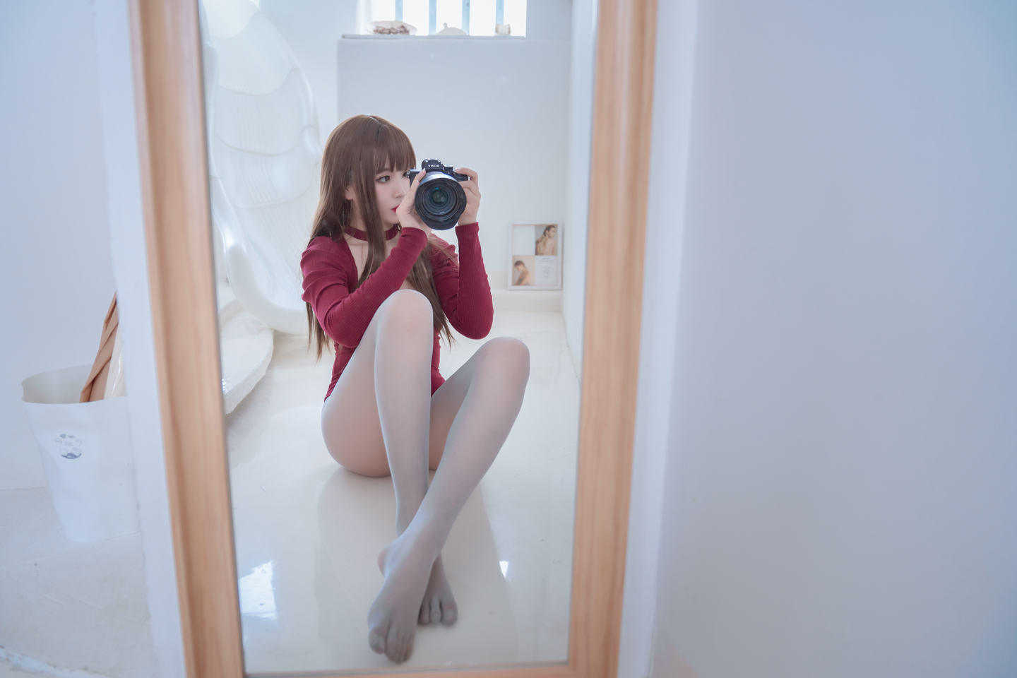 轩萧学姐 NO.007 灰色五指袜 [79P]