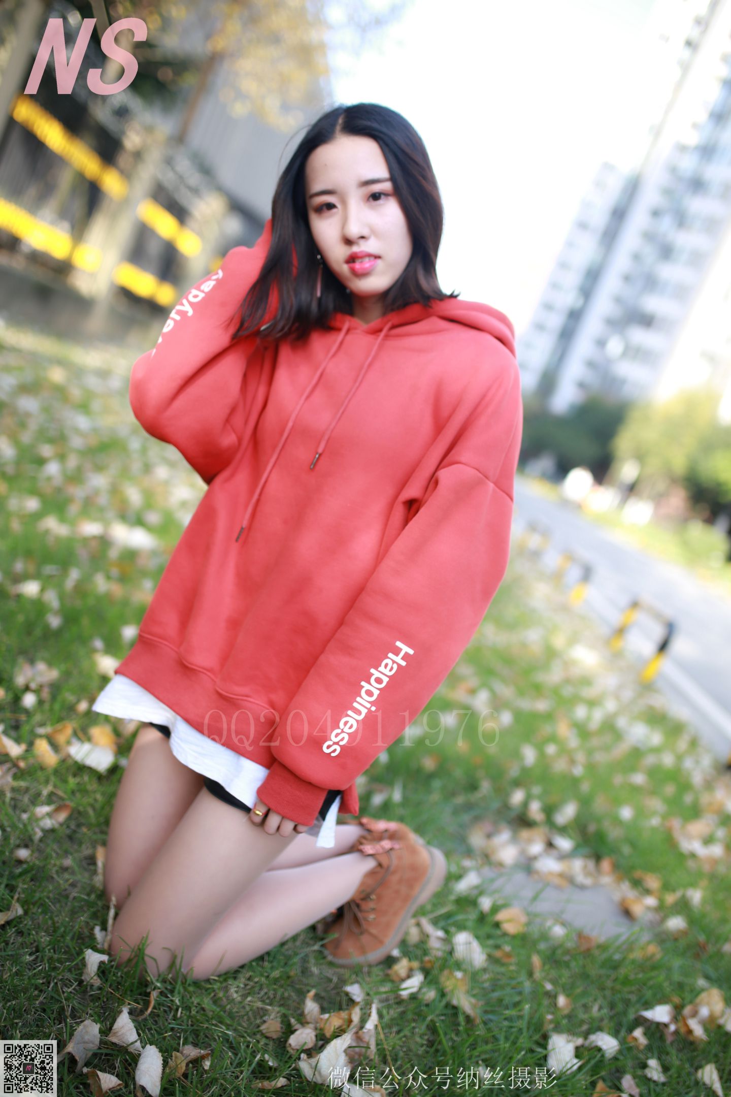 纳丝摄影 NO.116 乔乔 肉丝短裙 [54P]