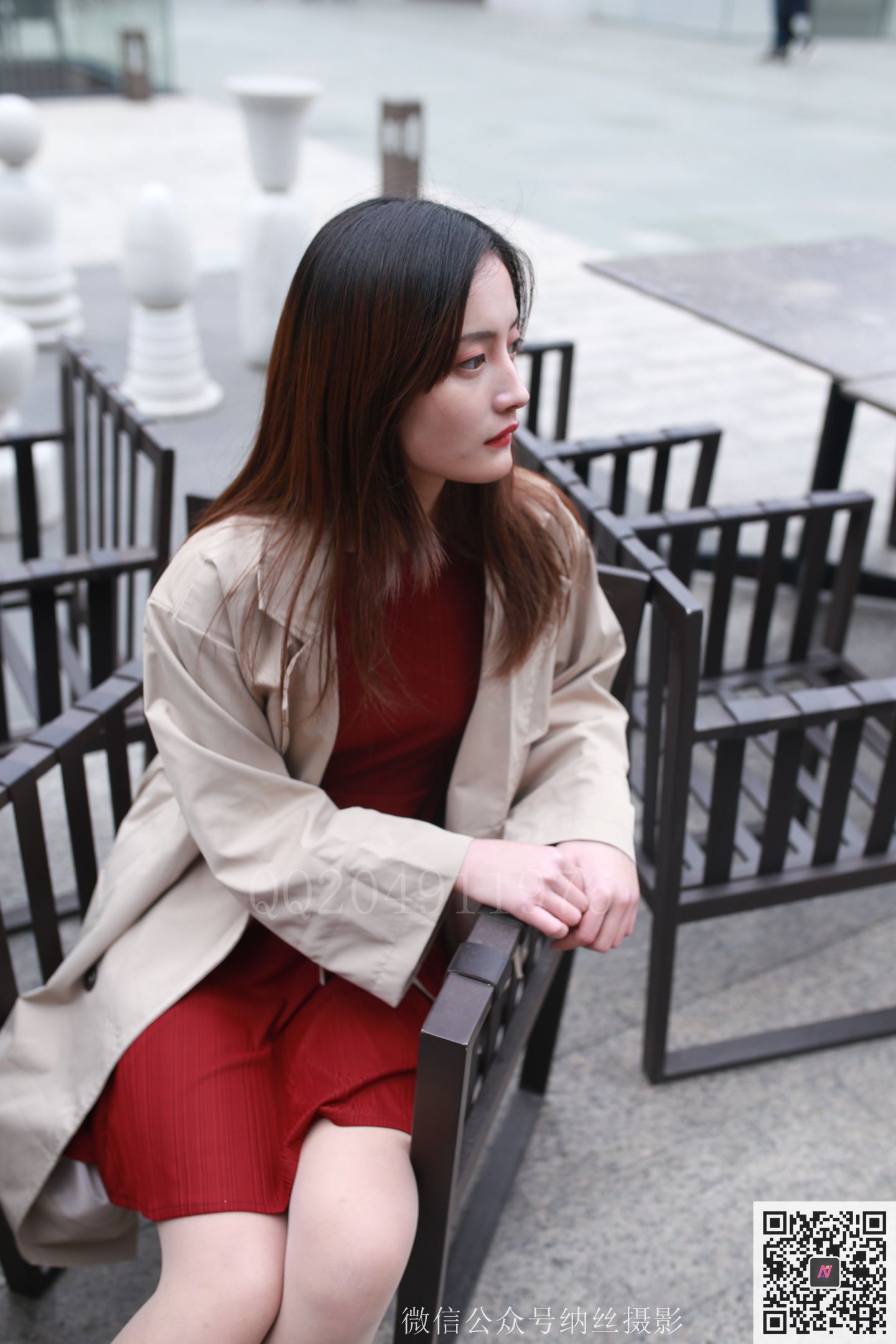 纳丝摄影 NO.128 小蜜蜜 红裙高跟肉丝 [105P]