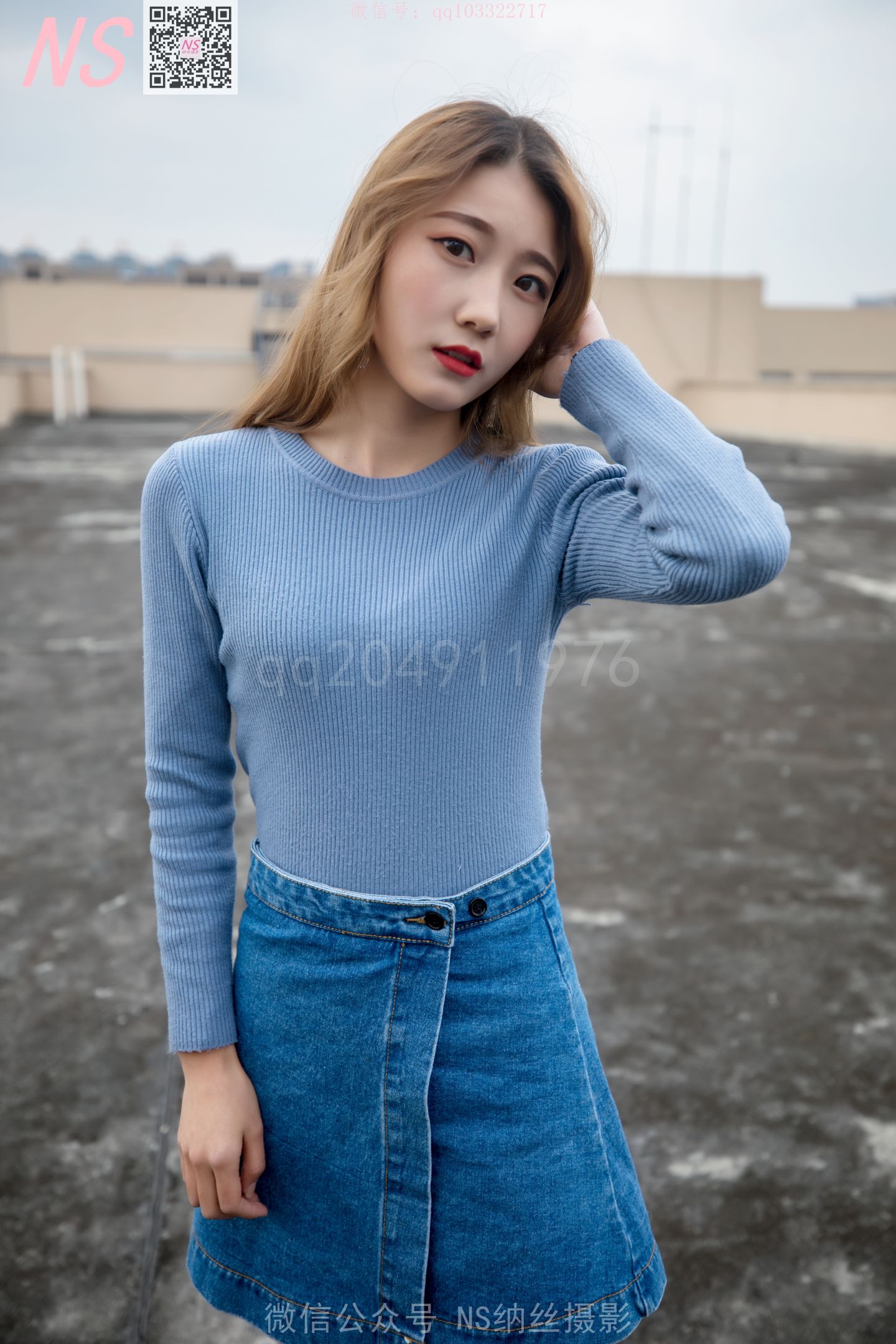 纳丝摄影 NO.159 舒怡 天台丝袜 [101P]