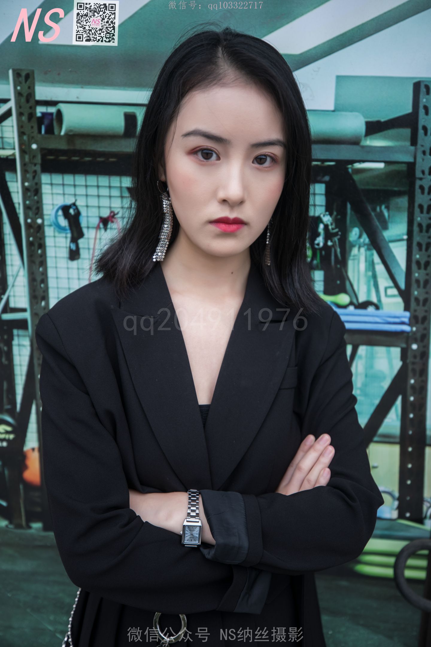 纳丝摄影 NO.162 忆霜 街头长靴肉丝 [64P]